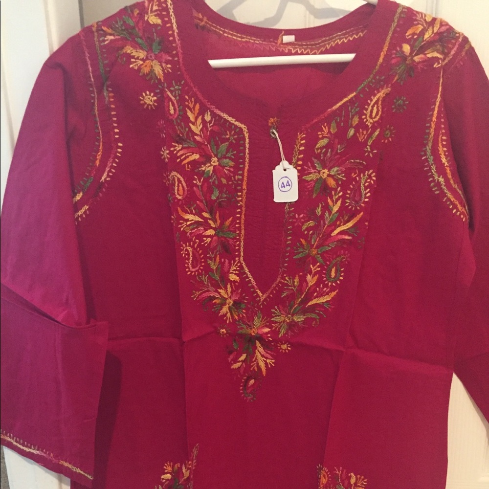 Embroidered tunic brand new